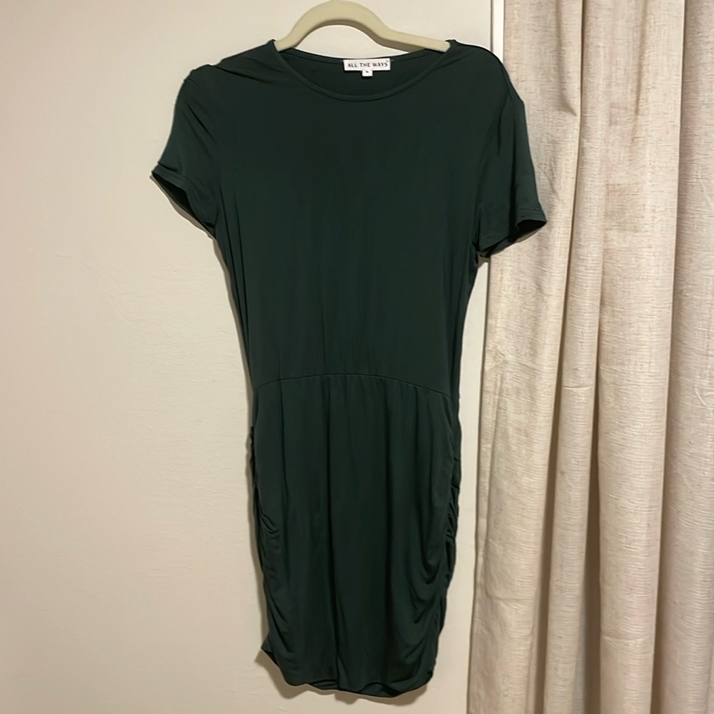 All The Ways Green TShirt Mini Dress